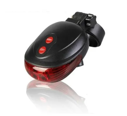 Excellent 5LED+2Laser 7 Flash Mode Bicycle Safety Rear Lamp Waterproof Bike Laser Tail Light Headlight Warning Lamp Flashing Light MBI-01 2