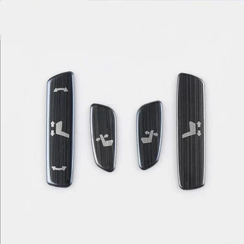 

Free Shipping For Toyota Camry 2012-2017 4PCS Stainless Steel Car Seat Adjustment Knob Button Switch Cover Trim Car Styling