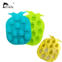 FHEAL 1 шт. форма для кубиков льда случайных цветов форма ананаса силиконовая форма для льда Бар для вечеринки инструменты для мороженого сделай сам для питья