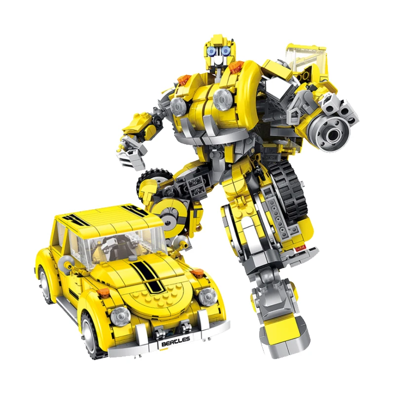 

Creator Series Yellow Bee Robot Deformation Car 8-In-1 Model Building Blocks Toys For Children Compatible Movie Sets