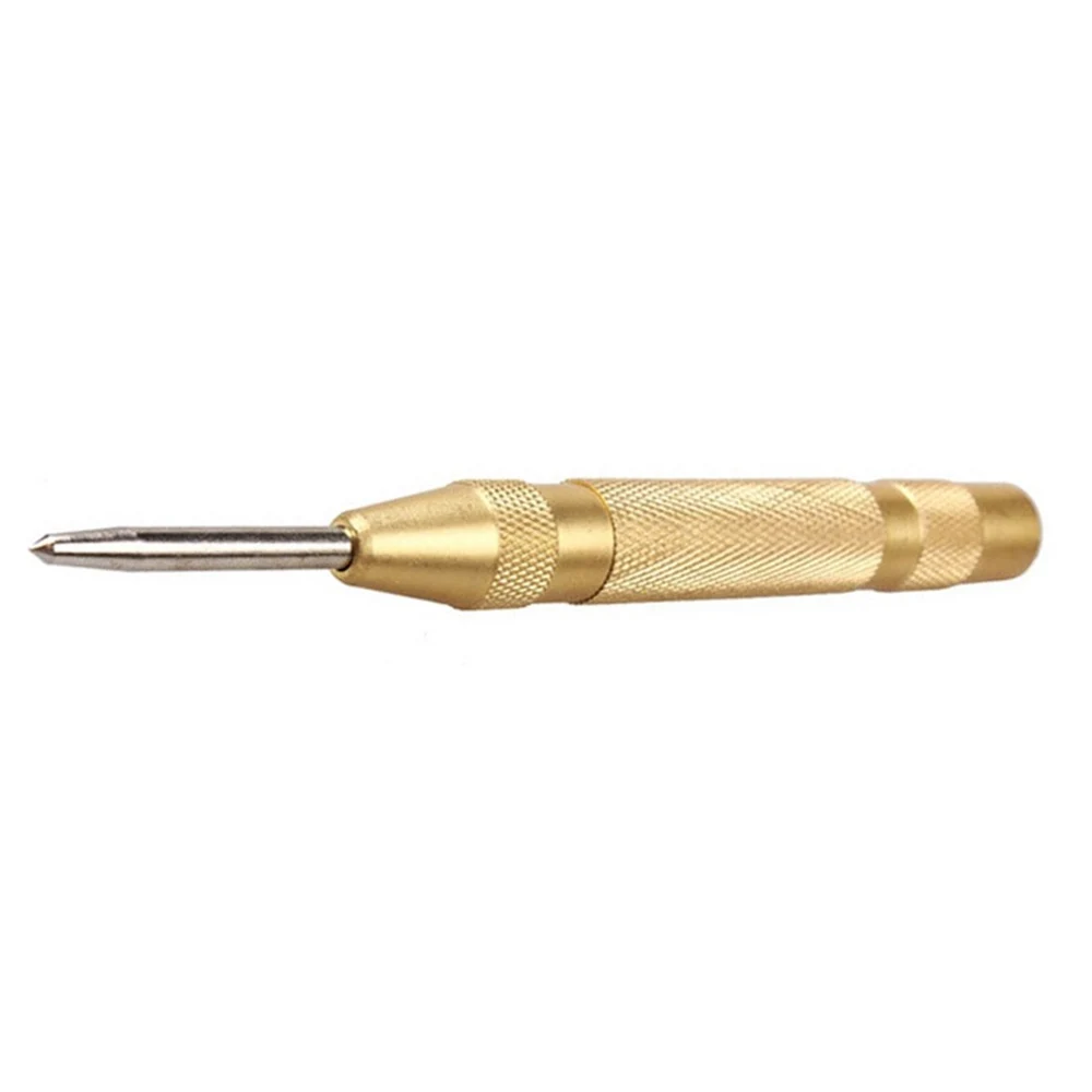 

127mm Automatic Center Pin Punch Spring Loaded Marking Starting Holes Tool Wood Press Dent Marker Woodwork Tool Drill Bit