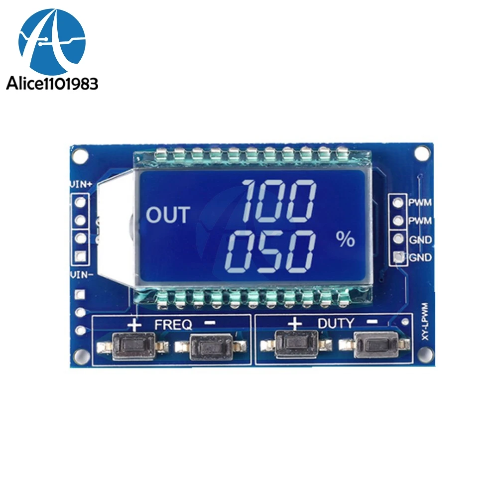 Генератор сигналов шим частота импульсов рабочий цикл регулируемый модуль ЖК-дисплей Дисплей 1 Гц-150 кГц 3,3 V-30 V ШИМ Совета модуль