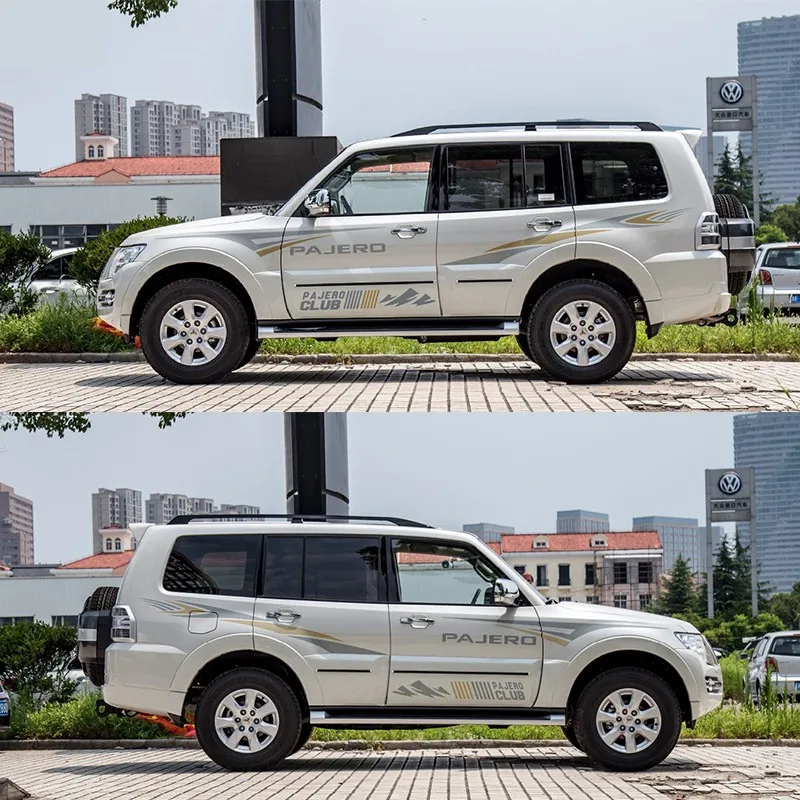 Наклейки на автомобиль для Mitsubishi Pajero, наклейки на цветы V93V97, модифицированные персональные наклейки на цветные полосы для тела