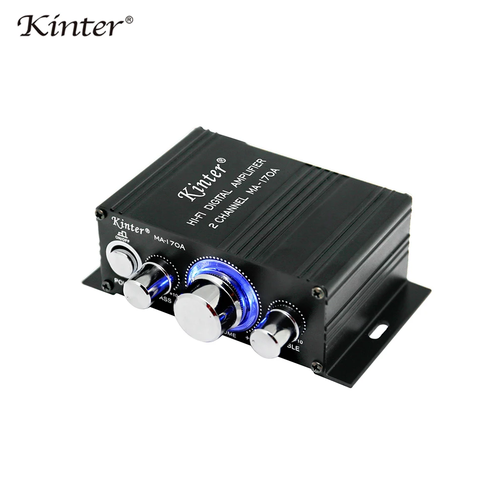 Kinter MA 170A новый стиль аудио усилитель мини алюминиевый корпус для bluetooth AUX play