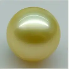 Потрясающие Великолепные 12-13 мм Южное море круглые жемчужные бусы из натурального золота