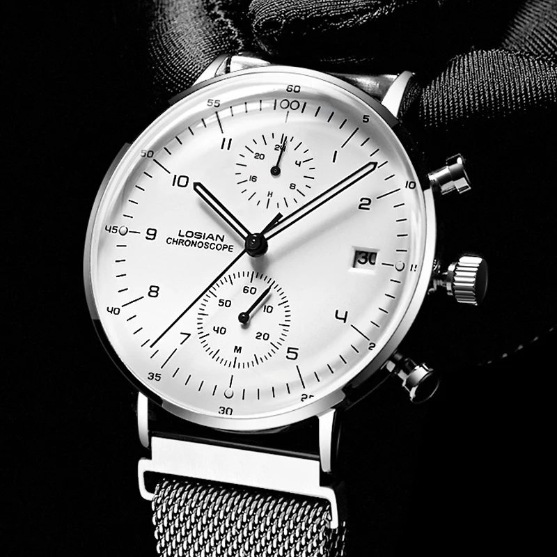 Мужские часы от ведущего бренда класса люкс, простые наручные часы с датой дня, водонепроницаемые светящиеся часы из нержавеющей стали, мужские часы-браслет orologio uomo