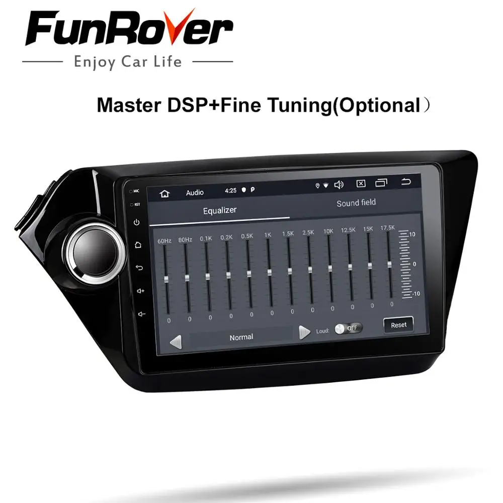 Top Funrover 2.5D+IPS android 9.0 2 din car dvd for kia k2 Rio 2010 2011 2012 2013 2014 2015 2016 gps navigation car radio No dvd bt 4