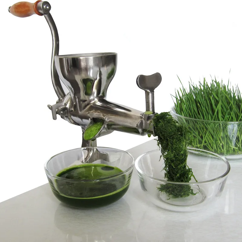 

All Stainless Steel Manual Wheat Grass Juicer Squeezer Fruits Extractor Hand Juicer