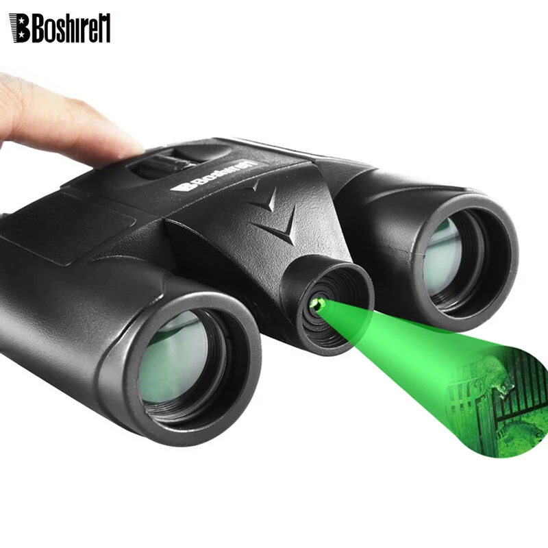 10x25 Night Vision Binoculars Built in Green Laser Light No Infrared
