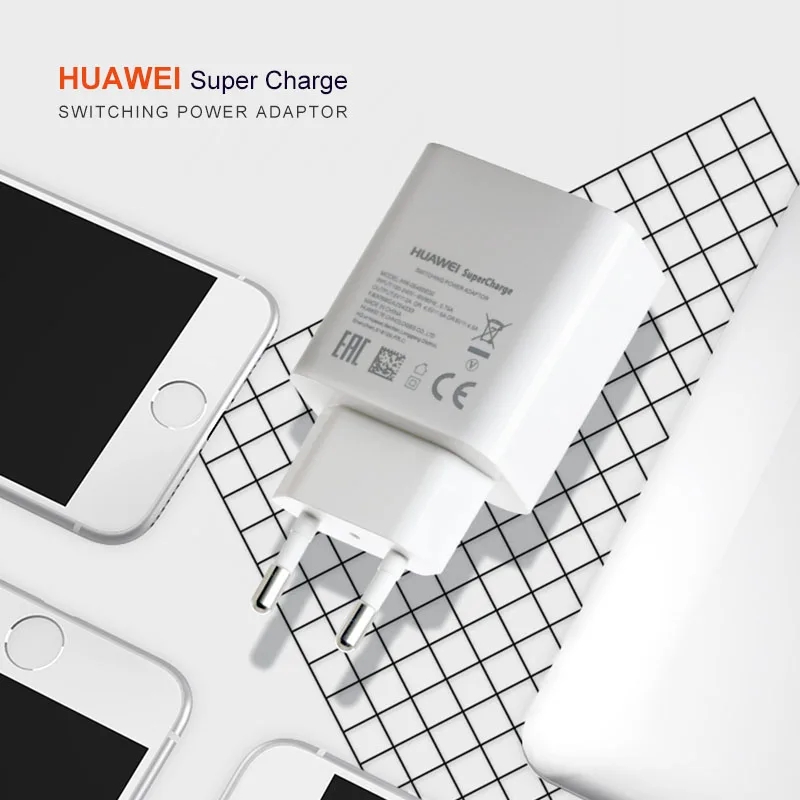huawei супер зарядное устройство супер быстрое зарядное устройство для huawei P10 P20 P30 mate 10 mate 20 1m 5A type C кабель EU