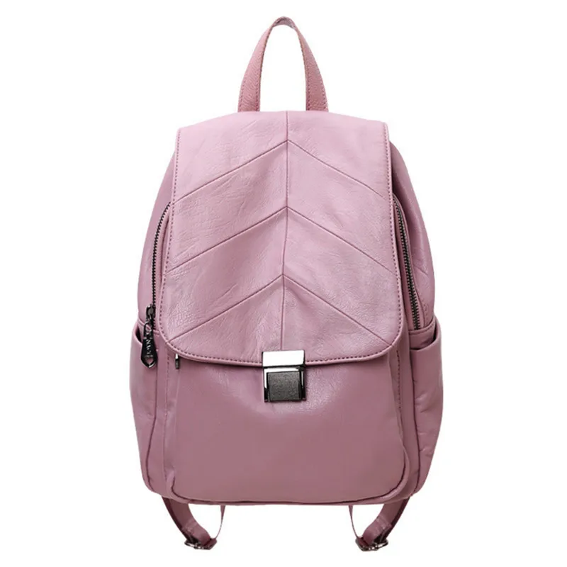 2017 Design Pu Women Leather Backpacks School Bag Student Backpack Ladies Women Bags Soft leather Package