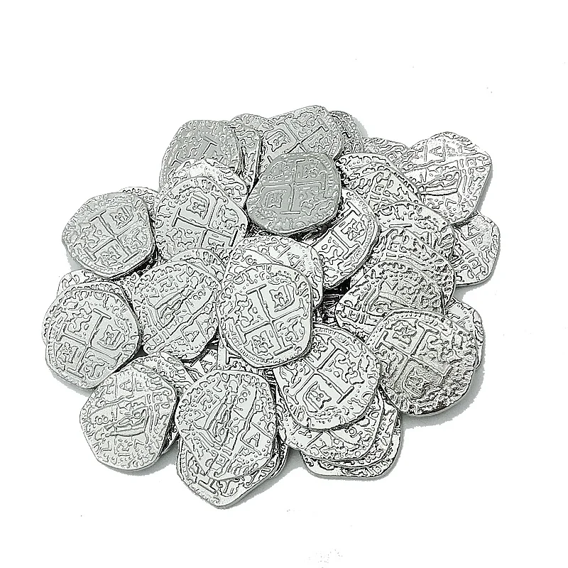 Золотая монета Doubloon в Европе Испании Игрушка пирата монет металлическая