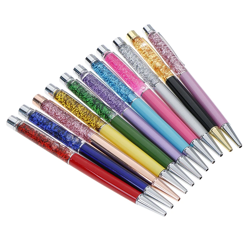 

1pc Luxury Gradient Ball-point Pen Glitter Liquid Floating Pen Office Student Writing Pen