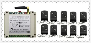 

DC12V 24V 36V 48V 10A 2CH RF Wireless Remote Control Switch 10Transmitter with 2-button Receiver for Appliances Gate Garage Door