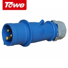Towe Industrial Connector IPS-P316  16A  3 Cores  2P+E  Male   IP44