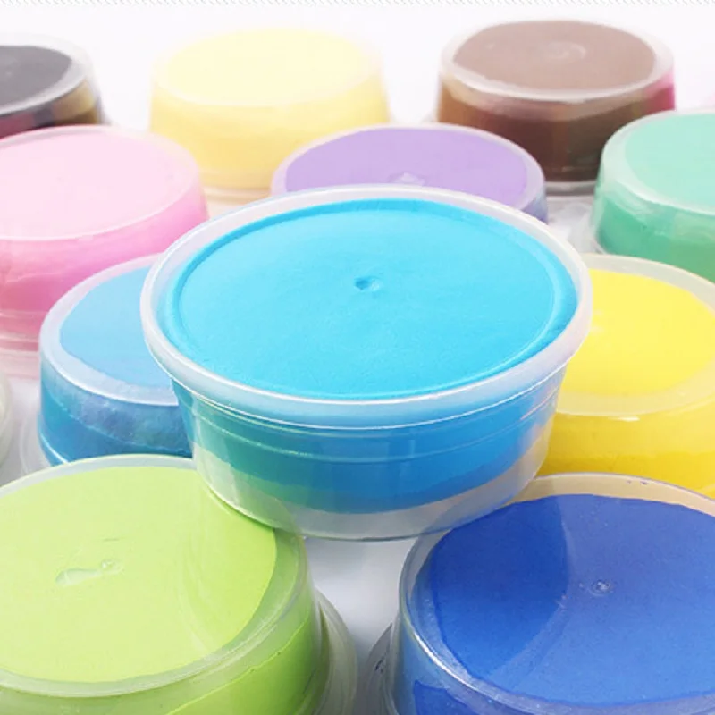 12 Pcs Colored Clay Polymer Plasticine Modelling Clay Air Dry Playdough Light DIY Soft Creative Handgum Toys Hot Sale