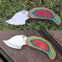 עץ ידית ידית קיפול סכין עץ נירוסטה סכין ציד חיצונית סכיני הישרדות טקטי Couteaux de Chasse Couteau דה Survie (5)