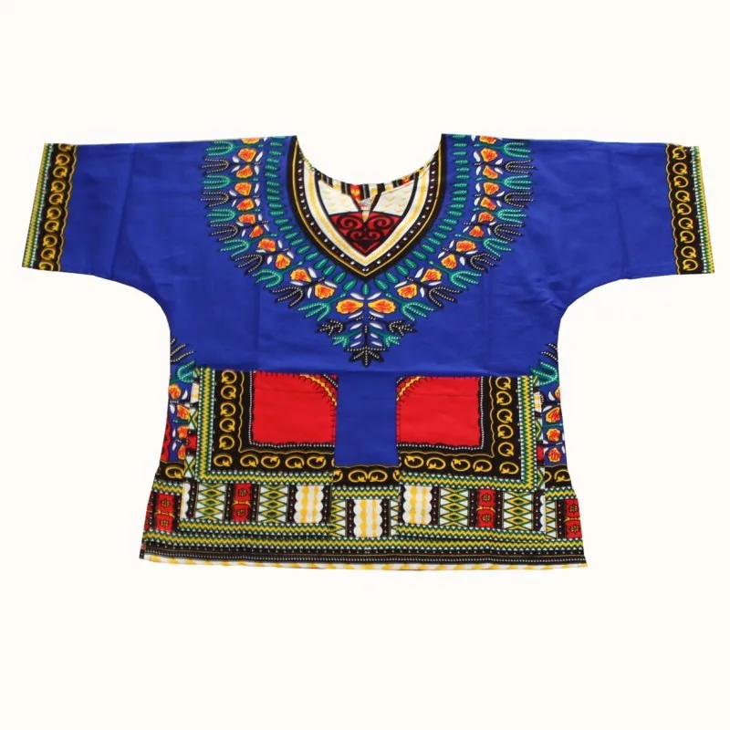 Wholesale Kids 2019 Child New Fashion Design Traditional African Clothing Print Dashiki T-shirt For Boys and Girls african attire