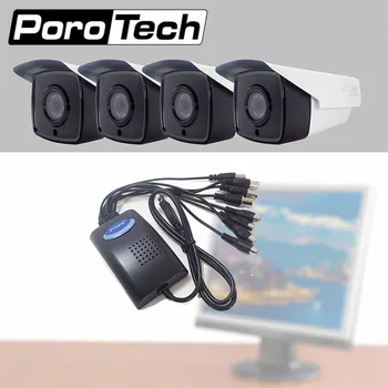 

ST-769 AHD 4CH DVR Card USB with AHD HD 2.8mm Infrared Night Vision Color Camera 2500TVL Camera Capture 4 Channel Video