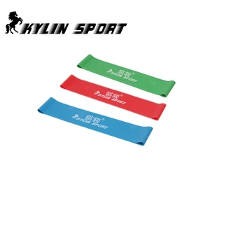 

free shipping Set of 3 combination latex resistance bands workout excercise pilates yoga bands loop wrist ankle elastic belt