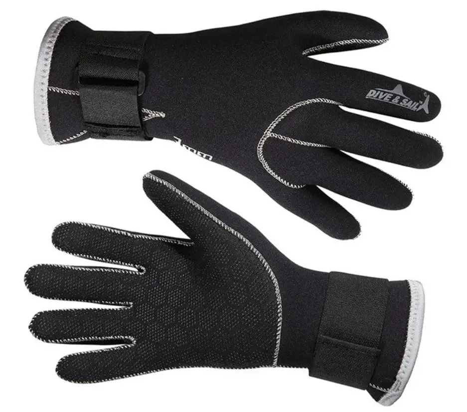 Details about  / 3mm Diving Skiing Gloves Neoprene Anti-skid Resistant Scratch Gloves for Winter