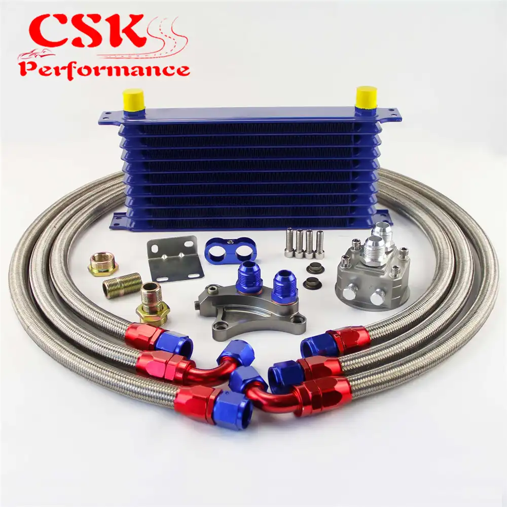 16 Row Oil Cooler Kit For NISSAN Silvia S13 S14 180SX 200SX 240SX SR20DET TURBO