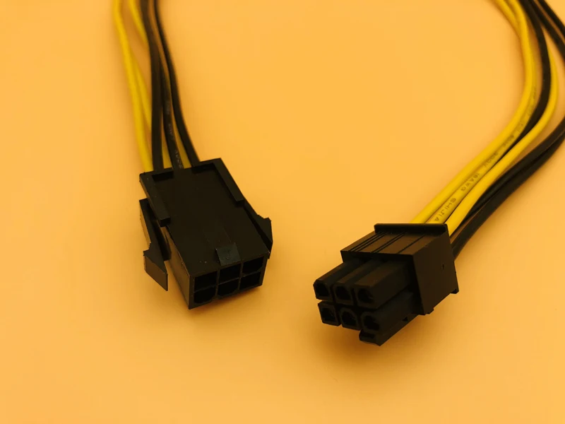 PCI-E PCIE PCI-Express 50cm 6P Male to 6Pin Male Graphics Video Card DIY Power Cable BTC Extended Miner Mining Wire 18AWG Cables