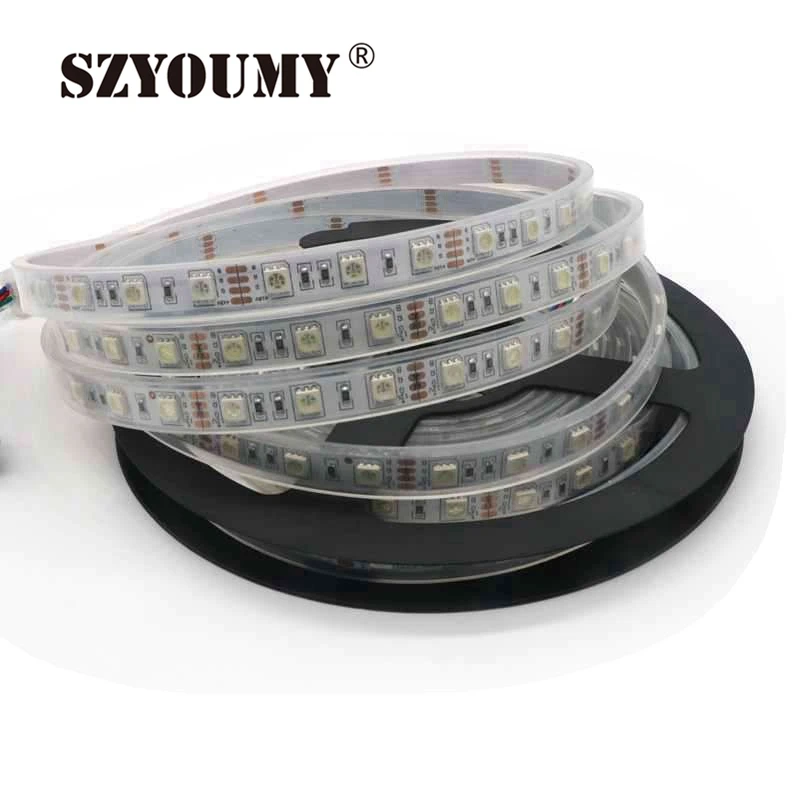 SZYOUMY 50 м Светодиодная лента 5050 DC12V Гибкая лампа 5 м/лот IP20 неводонепроницаемая/IP65