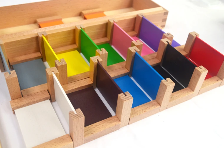 Во-вторых коробка colore таблетки 3011 игрушка montessori развивающие деревянные материалы комплект обучения цилиндры бусины для вида toyschool