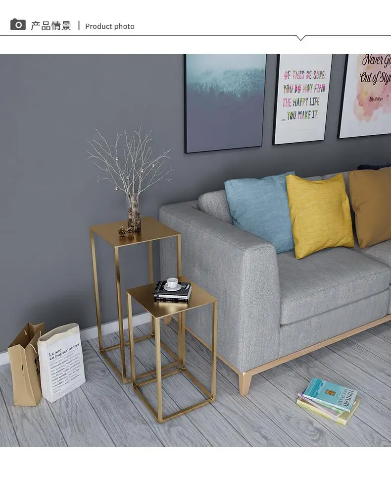 Us 140 99 6 Off Nordic Style Small Coffee Table Simple Mini Modern Living Room Sofa Corner Creative American Metal Side Table In Coffee Tables From