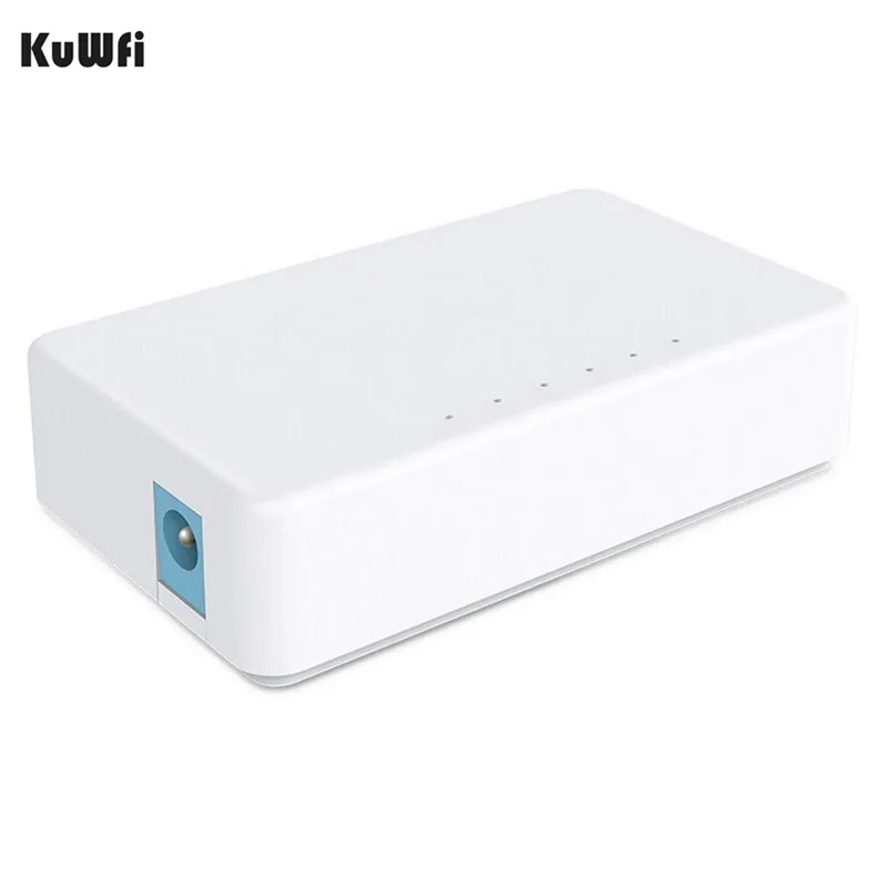 Koop Desktop Switch Netwerk Switch 5 Poorten 10 100Mbps Fast Ethernet RJ45 Switcher Lan Hub MDI Full Half duplex Uitwisseling EU US Power