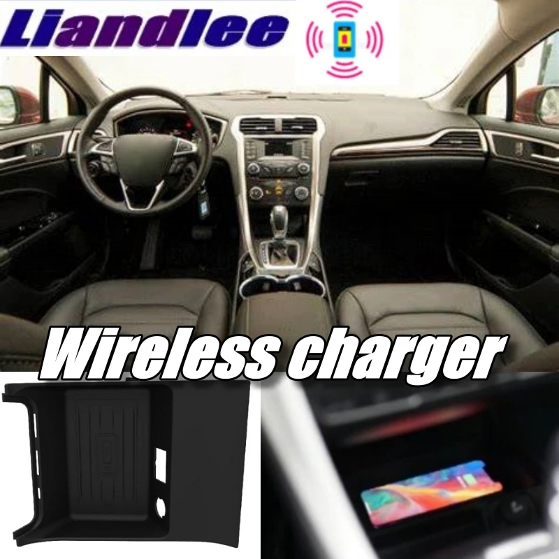 

Liandlee Wireless Car Phone Charger Armrest Storage Compartment Fast qi Charging For Ford Fusion 2013~2019