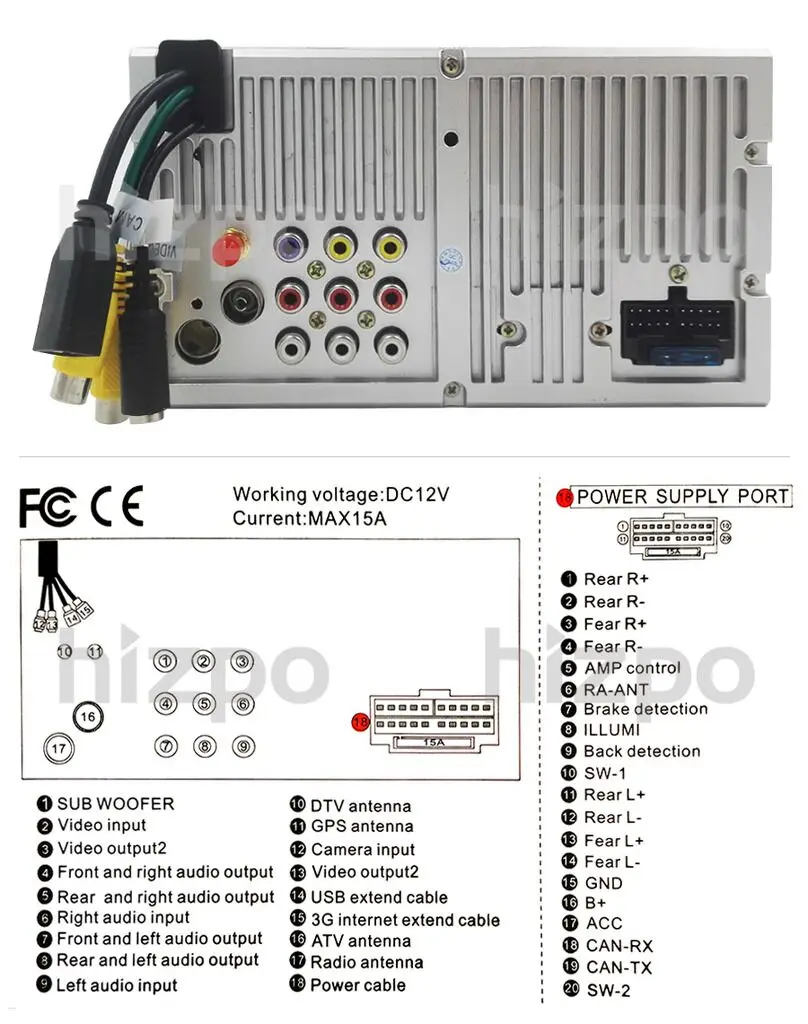 100 New Universal Car Radio Double 2 Din Car Dvd Player Gps