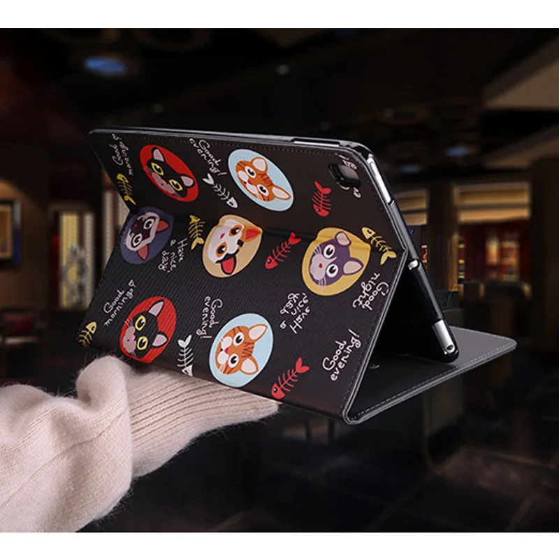 Case For Apple iPad Air 3 10.5 Inch Leather Cover Cartoon Cat Lntelligent Sleep Stand For iPad Pro 10.5 Flip Cover Case Case For Apple iPad Air 3 10.5 Inch Leather Cover Cartoon Cat Lntelligent Sleep Stand For iPad Pro 10.5 Flip Cover Case