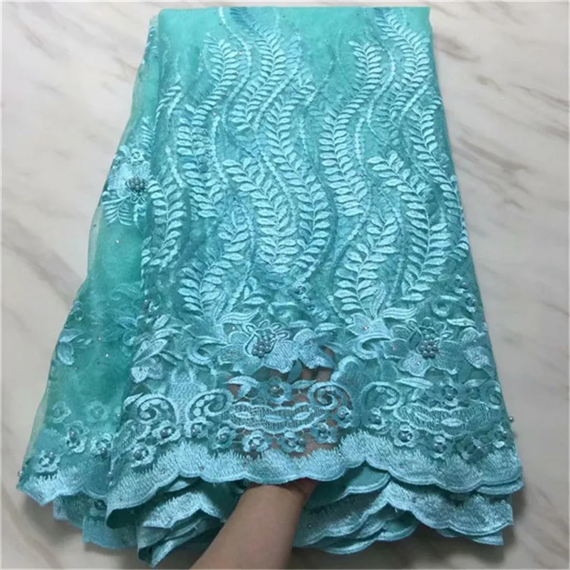 

2019 New Design African Lace Fabric Swiss Voile Lace.High Quality Fashion French Voile Guipure tulle Lace Fabrics 5Yards