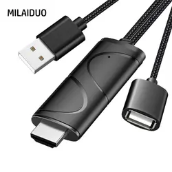 LD16-D приемник mirascreen USB к HDMI кабель Micro usb type-C Интерфейс wifi дисплей ключ Поддержка 4 K для Android для IOS