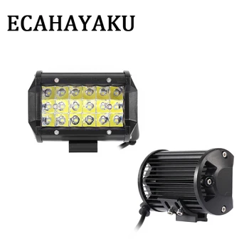 

ECAHAYAKU 10 Pcs 54W 5" Tri-row Spot Beam Led Light Bar 3 Rows High Intensity Led Bar Light Driving Lights for Offroad UTE Motor