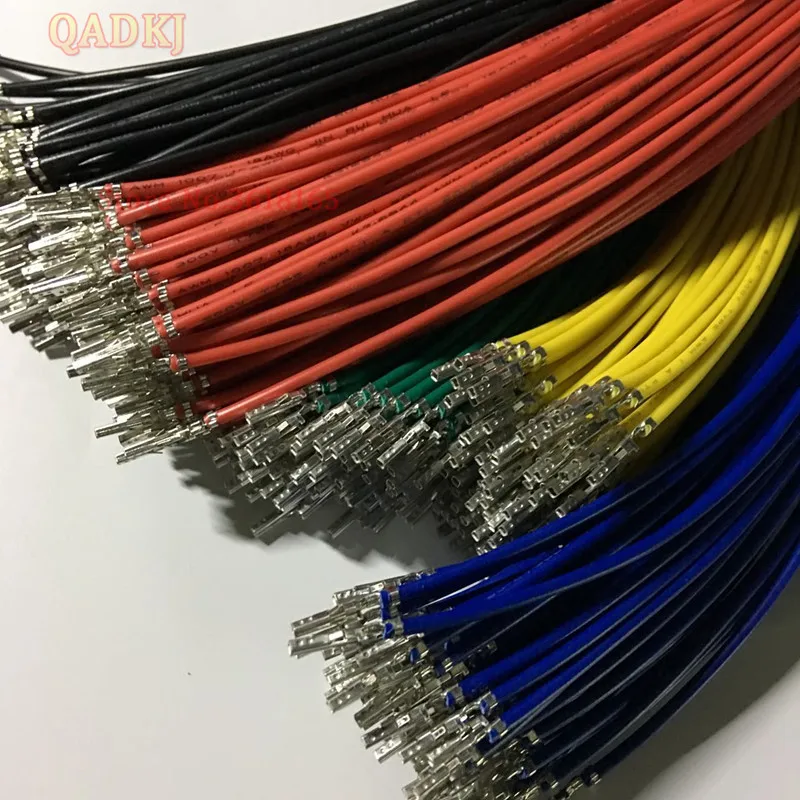 

50pcs 5556 terminal line 5557 terminal line with 5557 plastic shell 15cm single head 0.5 flat 1007 20AWG