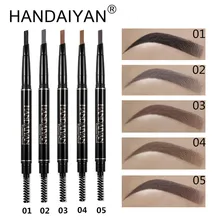 HANDAIYAN Водонепроницаемый глаз для бровей, косметический натуральный стойкий женский глаз красоты макияж инструмент карандаш для бровей и кисть maquiagem