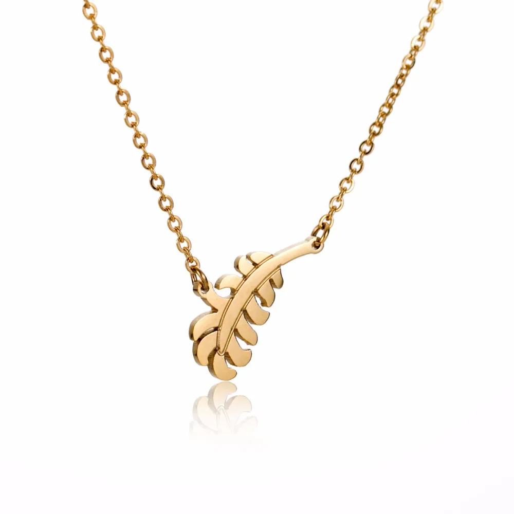 Dainty Tiny Leaf Charm Statement 