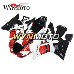 Полный ABS Пластик впрыска красный черный, белый цвет новый корпусов мотоциклетные Обтекатели для Yamaha YZF R6 Год 1998-2002 Средства ухода за кожей