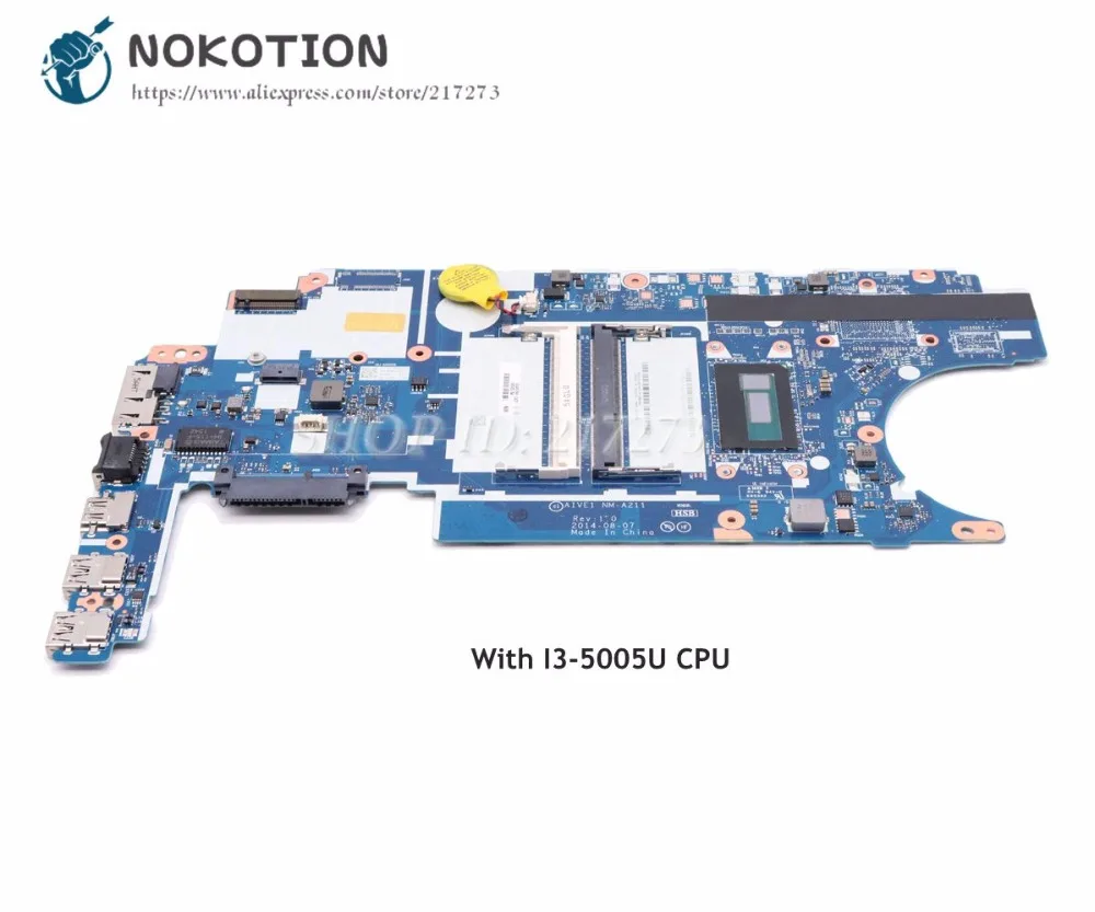 NOKOTION ATVE1 NM-A211 00HT778 основная плата для Lenovo ThinkPad E450 E450C материнская ноутбука I3-5005U CPU |