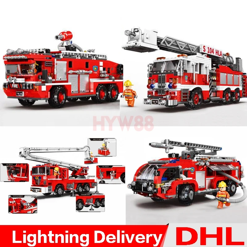 

XINGBAO 03028 Airport Fire Truck XINGBAO 03029 Elevating XINGBAO 03030 XINGBAO 03031 Building Blocks Bricks lepining Toys LP