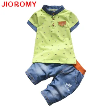 

JIOROMY Children Boys Clothing Sets Baby Boys Top + Shorts Summer Set Toddler Kids Tracksuit Clothes Sport Suit Set k1