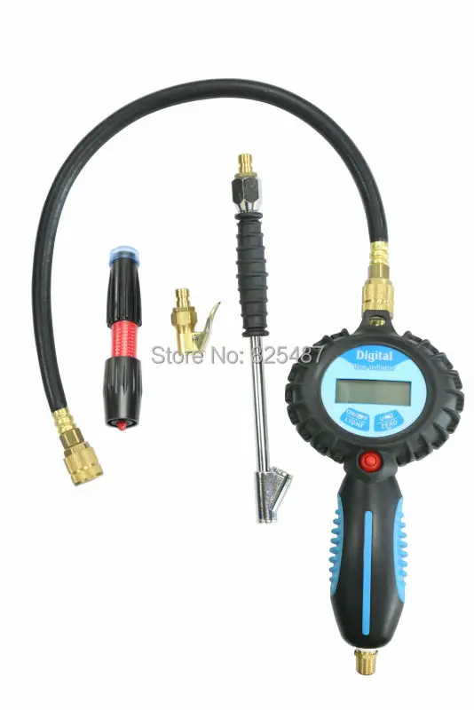DIT01-K5  4 LCD Digital Tyre Inflator Gauge With Hose air chuck air hose tire tread depth gauge tire care kits.jpg