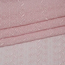 Розовый шелк вышивка ткань для одежды платья шарфы шелк жоржет компьютер