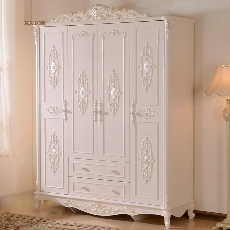 Madera деревянный шкаф Range Vetement для хранения кварто Европейский шкаф Mueble De Dormitorio мебель для спальни шкаф - Цвет: Version G