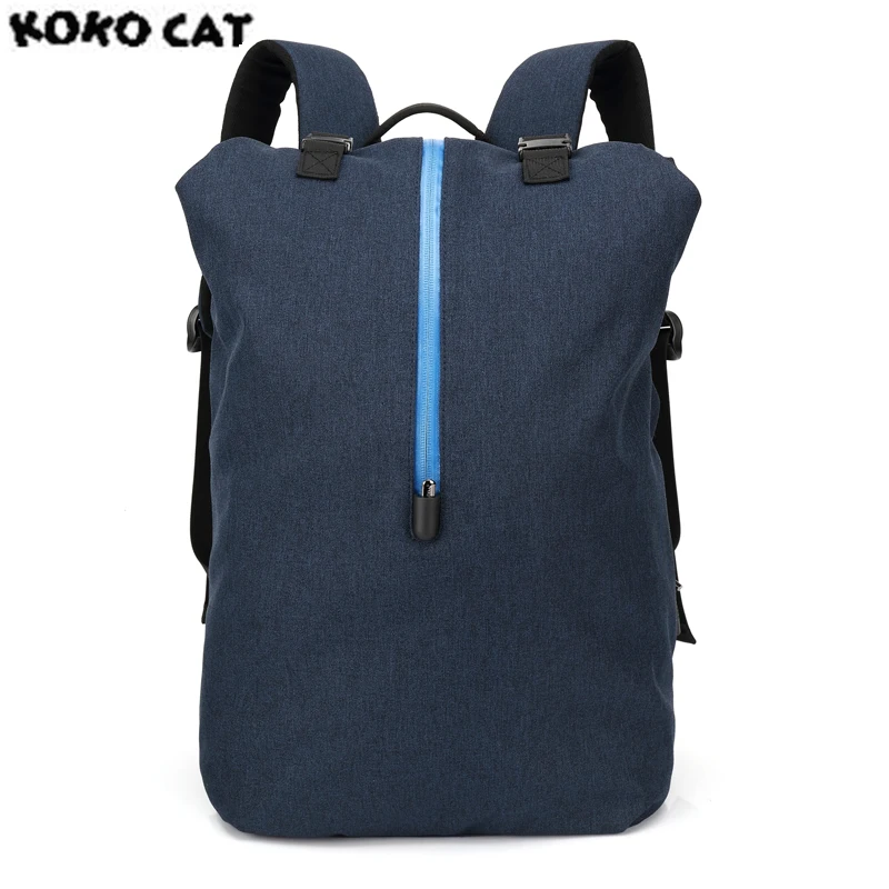 

2017 KOKOCAT Preppy Style Men High Capacity Laptop Bag Men Stereo Backpack School Backpack for Women With Power Interface 7009