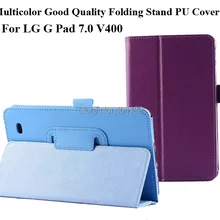 Многоцветный Защитный чехол для LG V400 G Pad 7,0 Folio чехол s-50 шт по DHL/FedEx