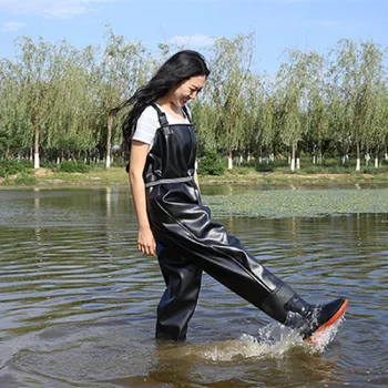 Waterproof Fishing Boots Wader For Fishing Waders Fishing Shoes Fish Overalls Breathable Chest Waders Wading Boots Wading Shoes unisex plus 46 fishing waders leg pants super large synthetic leather boots thickening sole one piece fishing waders leg pants